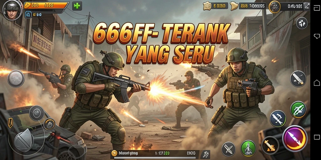 Gameplay seru di 666FF saat pertempuran berlangsung.