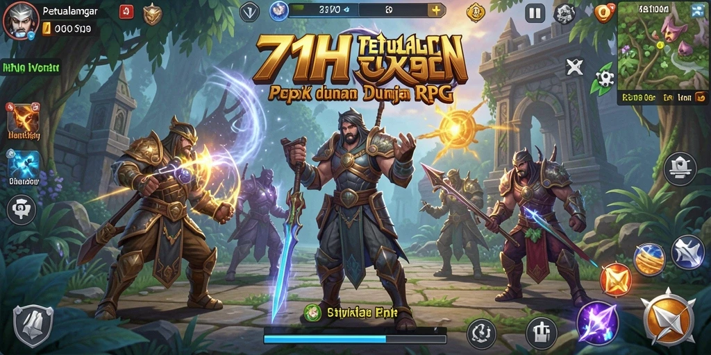Tangkapan layar dari gameplay RPG 71H yang mendebarkan dan imersif.