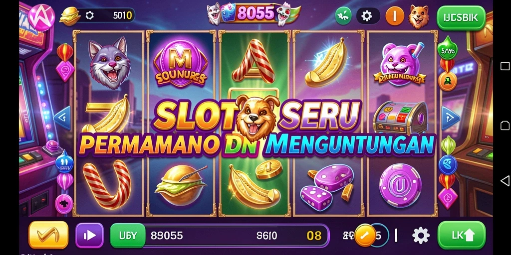 Tampilan menarik dari gameplay Slot yang mendebarkan di 8055.