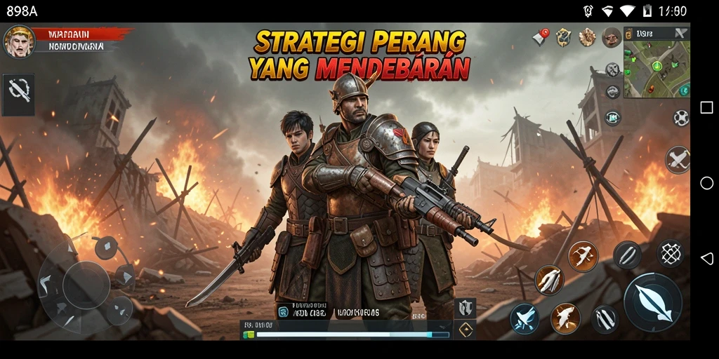 Tampilan gameplay 898A yang intens dan mendebarkan.