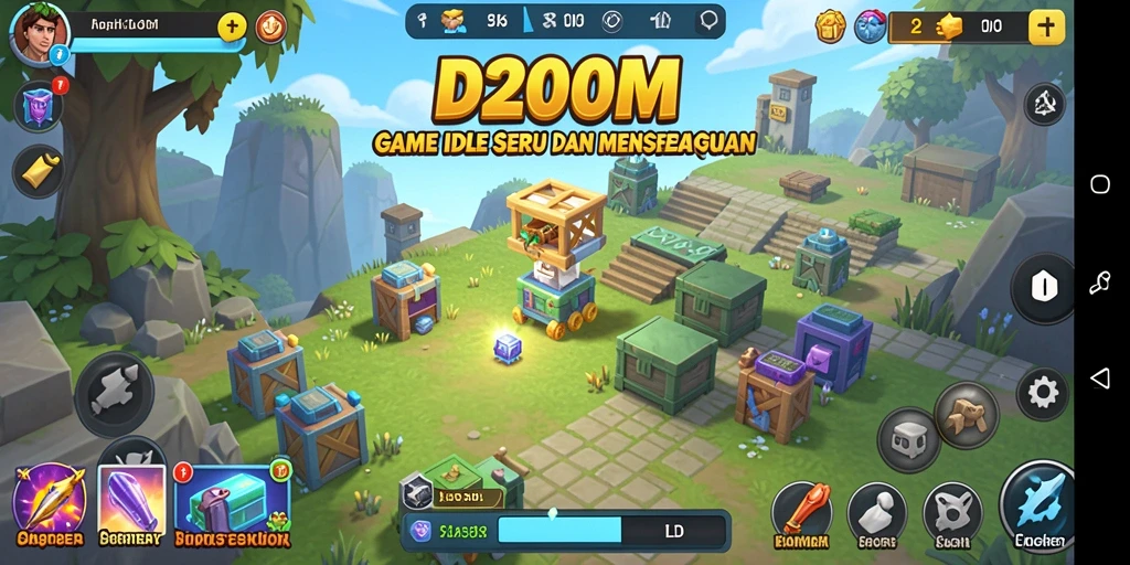 Tampilan gameplay D200M yang menarik dan adiktif.