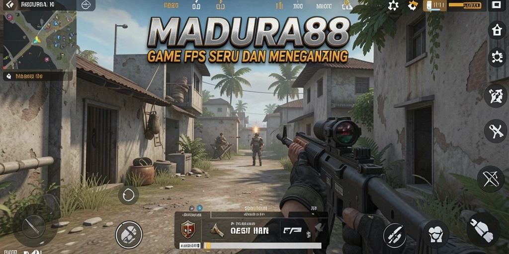 Gambaran gameplay intens penuh aksi dalam MADURA88.