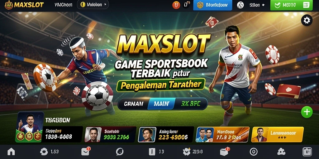 Tampilan menarik dari aplikasi MAXSLOT dengan berbagai pilihan taruhan.