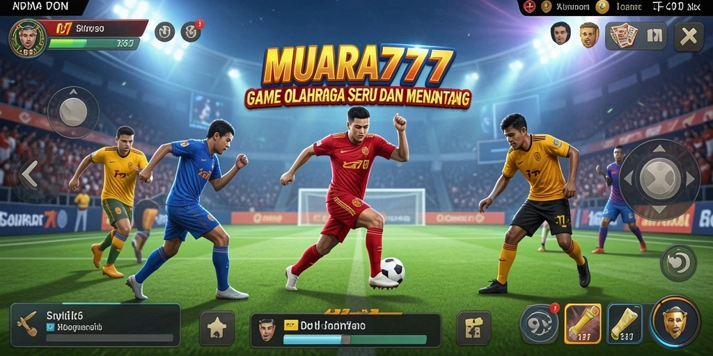 Screenshot utama MUARA777 menampilkan aksi olahraga yang mendebarkan.
