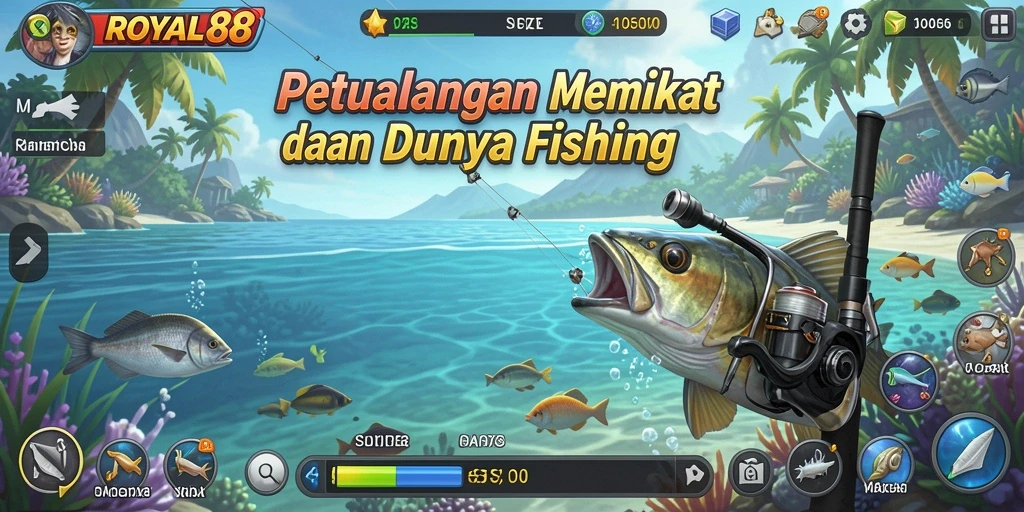 Tampilan gameplay Fishing yang menarik dari ROYAL88.