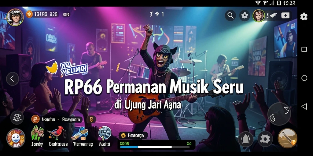 Gameplay interaktif dengan berbagai genre musik yang menarik.