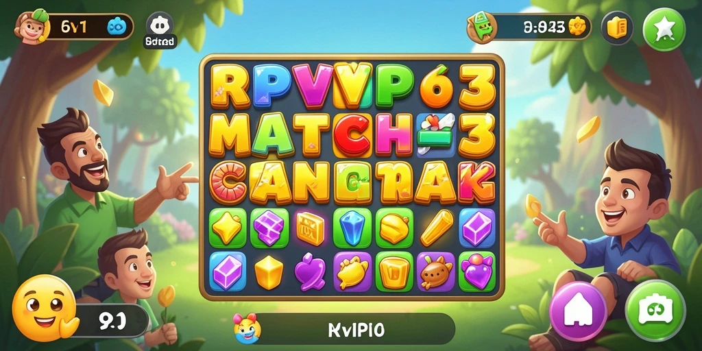 Tampilan gameplay RPVIP6 yang penuh warna dan menarik.