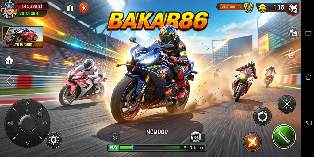 Menampilkan balapan motor seru dengan grafik menakjubkan.