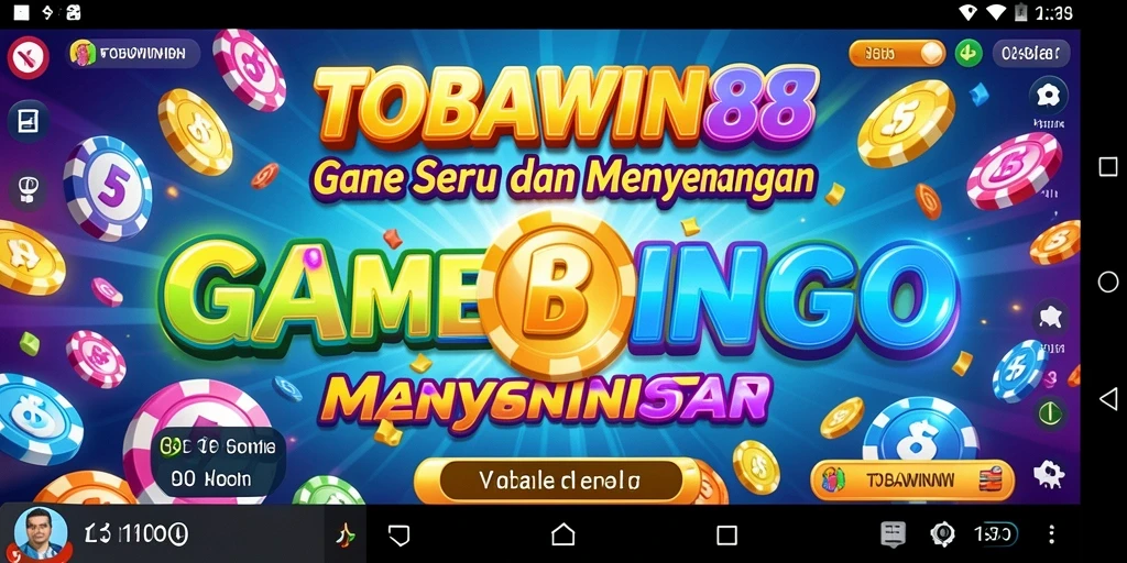 Tampilan gameplay Bingo TOBAWIN88 yang menyenangkan dan interaktif.